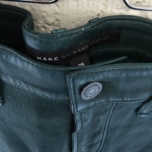 Dark green leather Marc by Marc Jacobs Pants sz 28